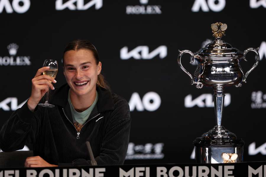 Sabalenka in her press conference after winner the Australian Open