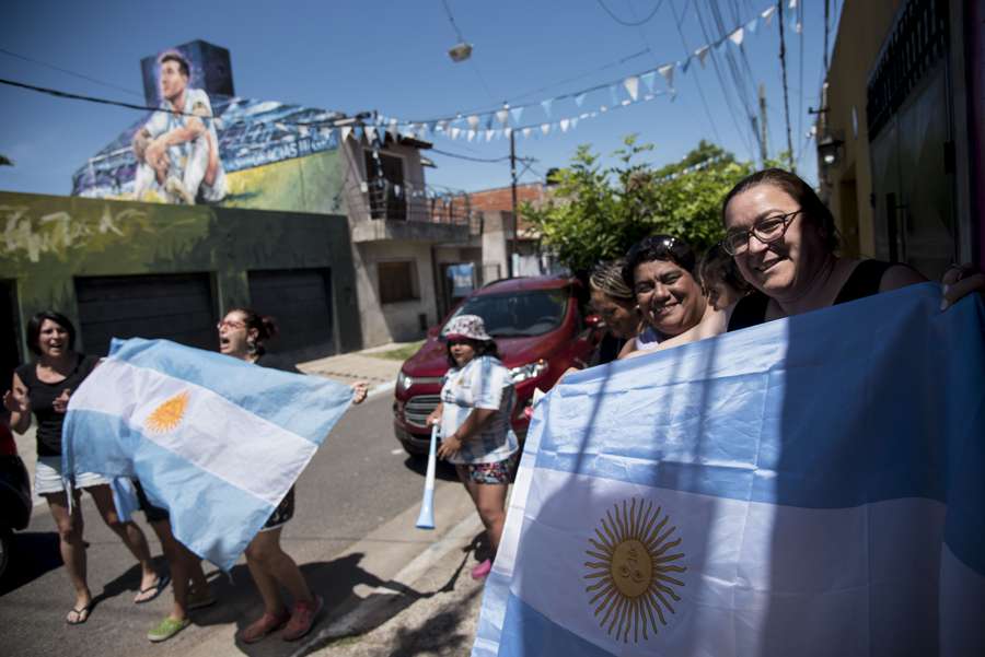 Rosario disfruta con sus hijos predilectos: Leo Messi y Ángel Di María