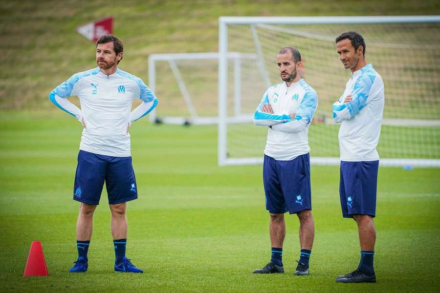 Ricardo Carvalho aqui com André Villas-Boas e Daniel Sousa (atualmente no Gil Vicente), no Marselha