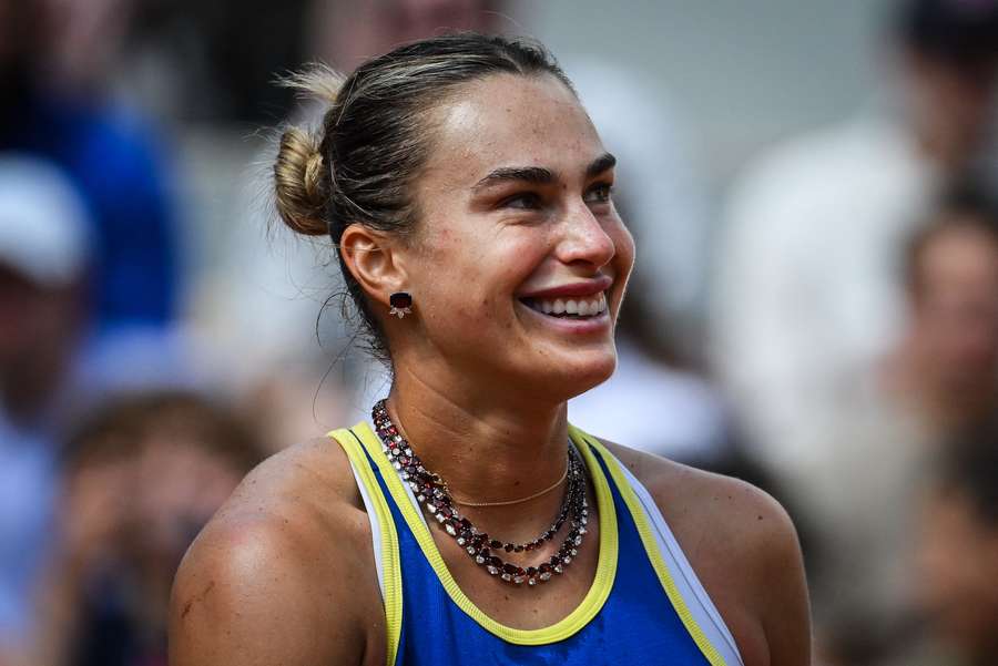Sabalenka podczas treningu 21 maja.