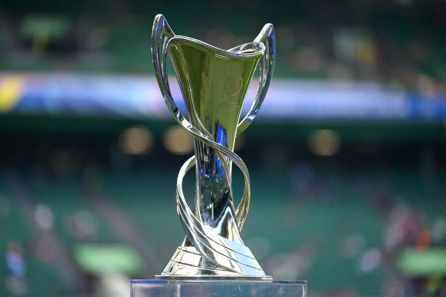 The UEFA Women's Champions League trophy.