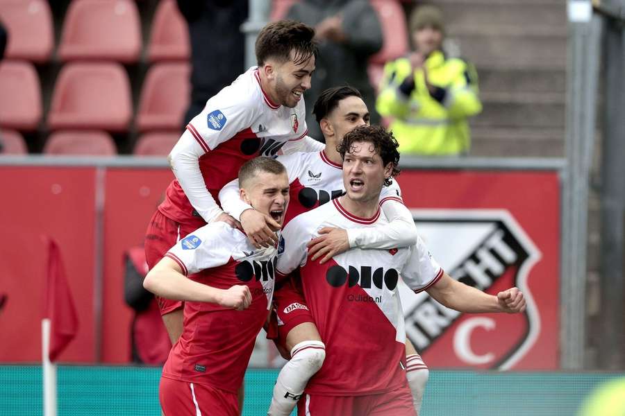 FC Utrecht viert de 4-0 tegen Fortuna Sittard