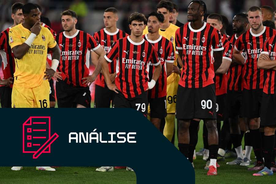 A desilusão dos jogadores do AC Milan