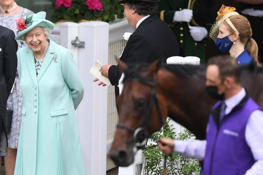 Queen Elizabeth II attends the fifth day of the Royal Ascot on June 19, 2021.