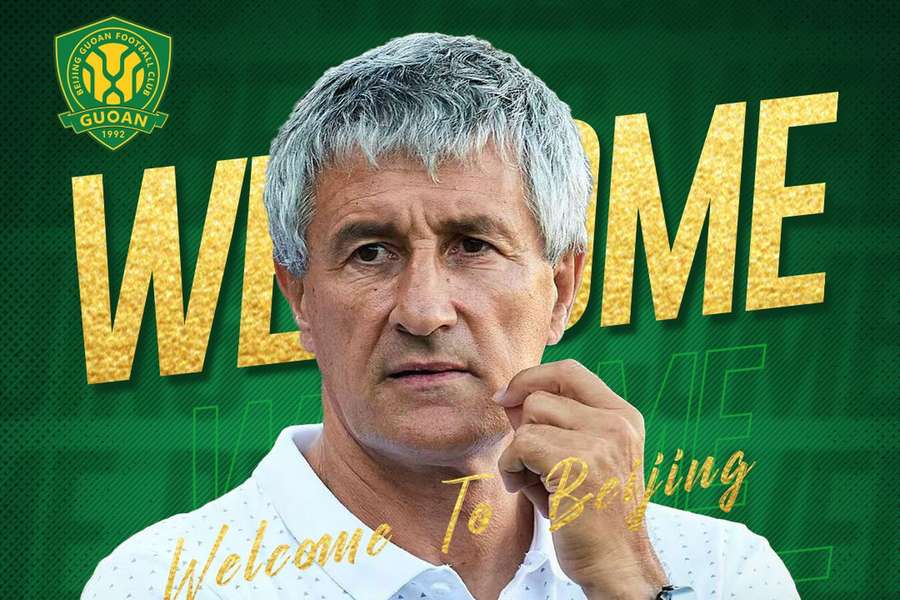 Quique Setién entrenará en China Quique Setién entrenará en China