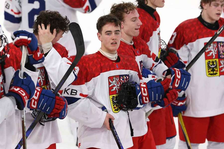 Dominik Řípa, střelec vítězné branky v zápasu s USA na mistrovství světa hokejistů do 18 let.