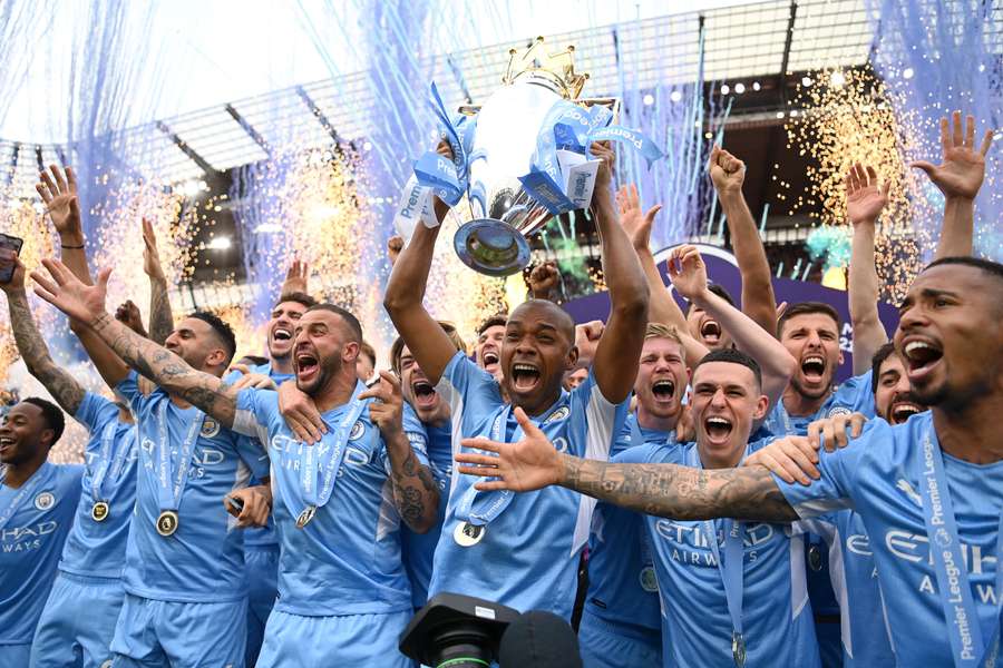 City won the title on the final day of the 2021/22 season