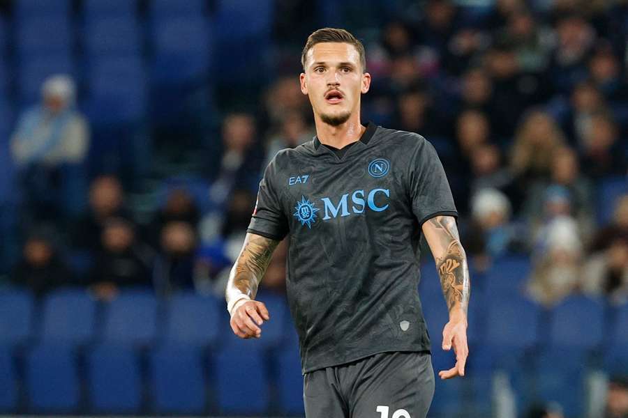 Rafa Marín, en un partido del Nápoles.