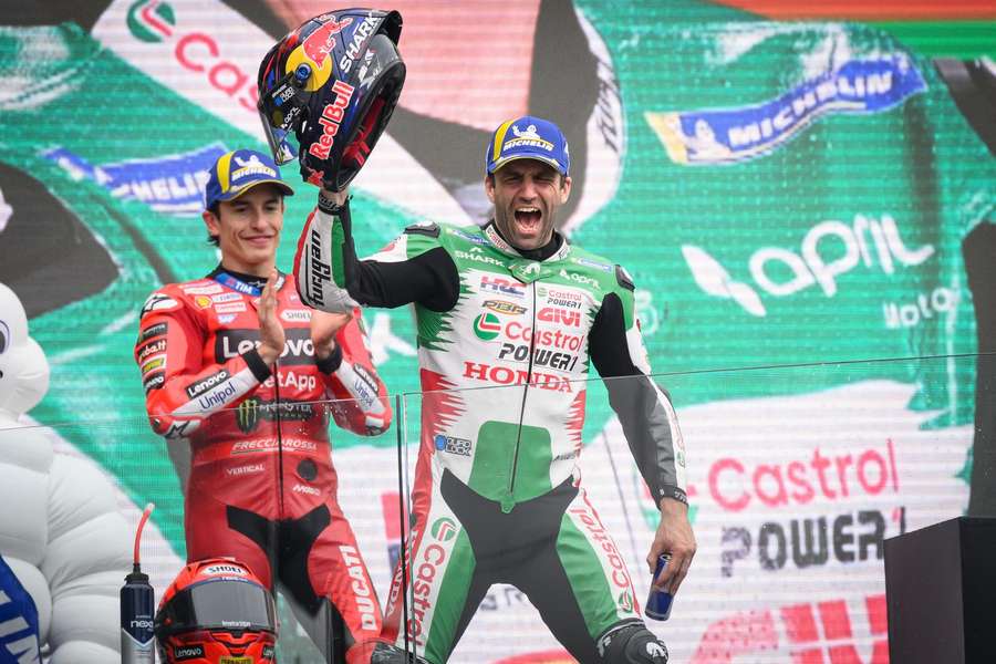A festa de Johann Zarco em casa