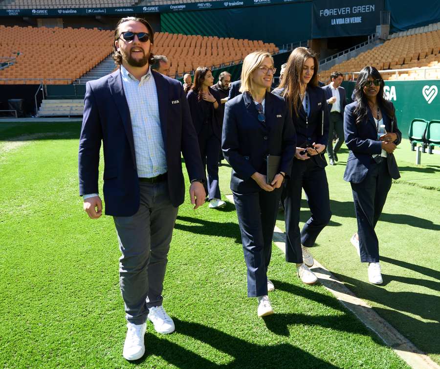 Los delegados de la FIFA, en La Cartuja