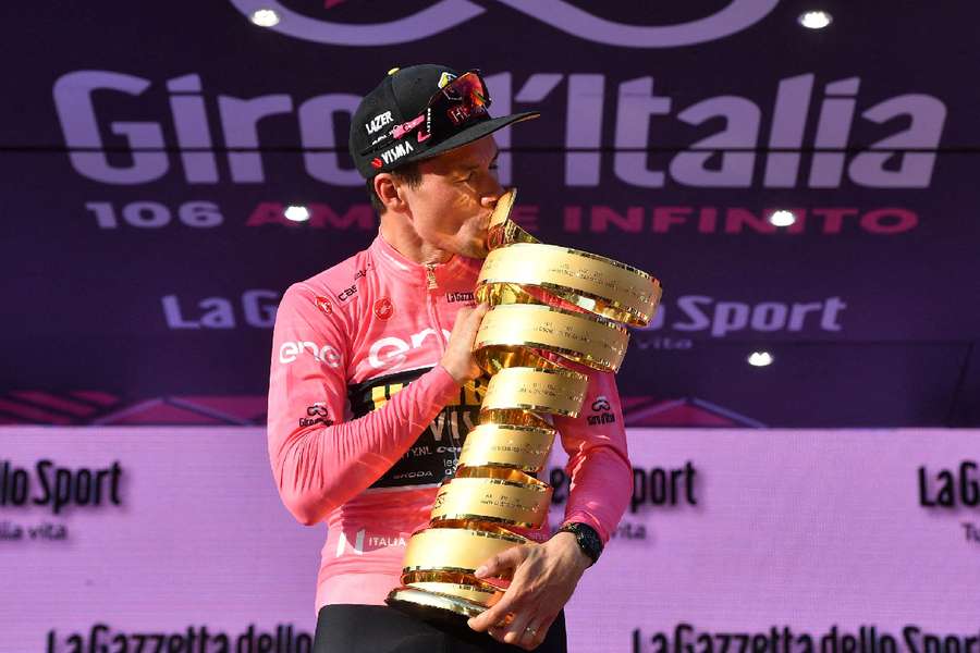 Primoz Roglic during the Giro