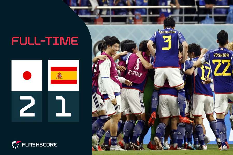 Japan v Spain: Key moments as Samurai Blue claim top spot