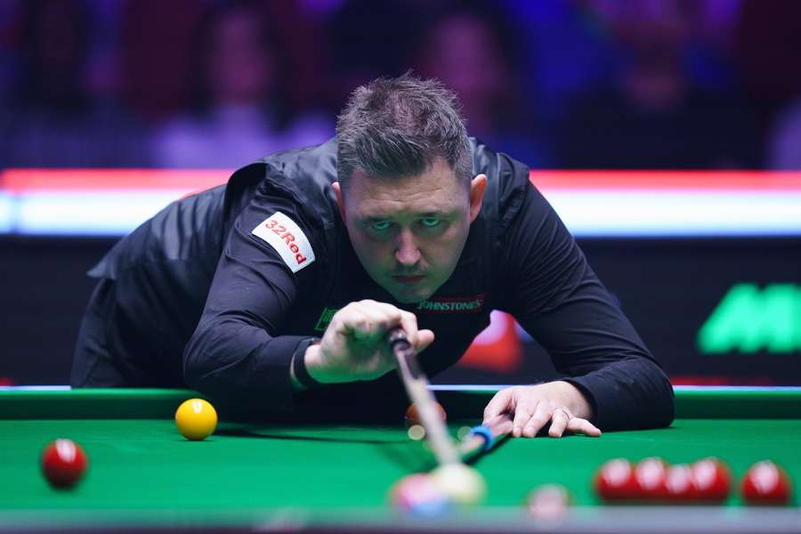 Kyren Wilson is through to the last four at Alexandra Palace