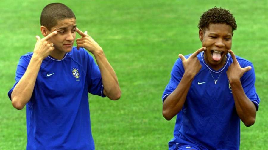 Sissi e Formiga em treino da Seleção em 1999