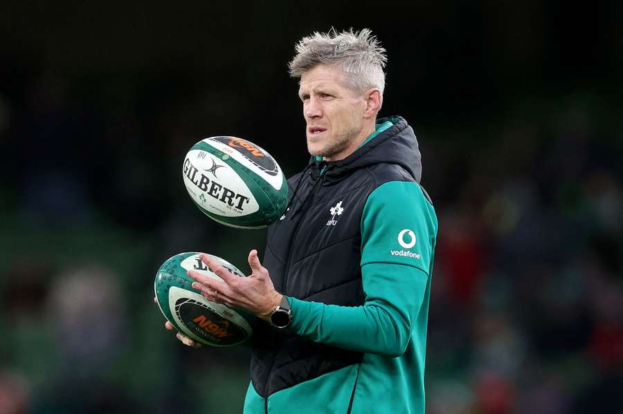Simon Easterby lors de la première journée du Six nations.
