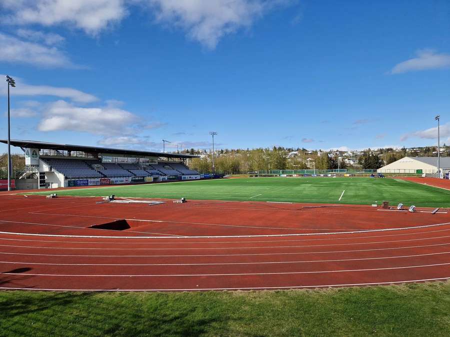 O estádio de Kópavogur