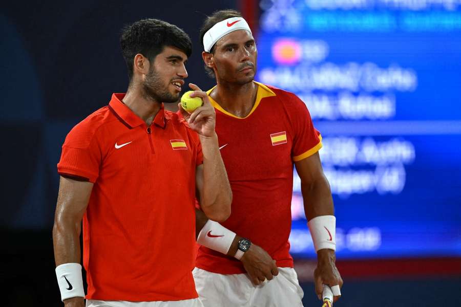 Carlos Alcaraz a Rafael Nadal hráli bok po boku na olympiádě v Paříži.