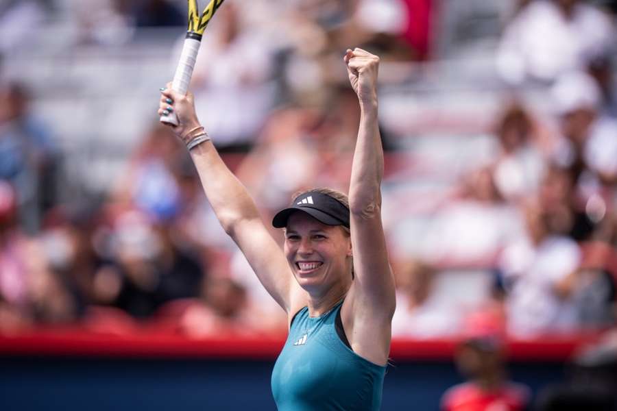 Wozniacki made a winning return 