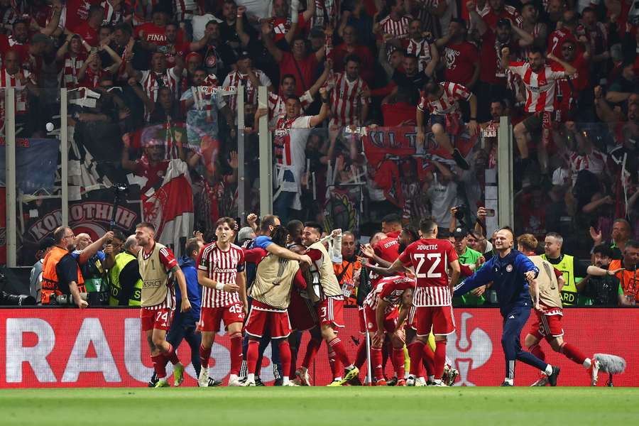 Olympiacos won the final with a last-gasp winner in extra time