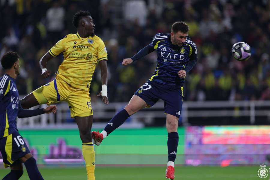 Laporte a marcat golul de 1-1 al lui Al Nassr cu o lovitură de cap în minutul 64