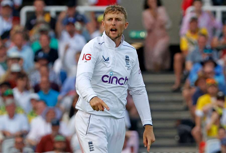 Root celebrates his wicket