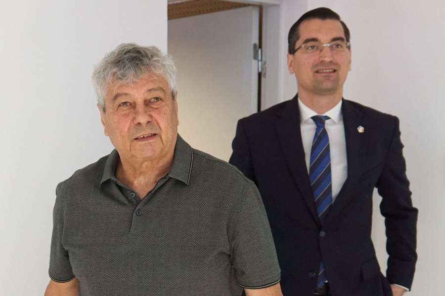 Mircea Lucescu și Răzvan Burleanu