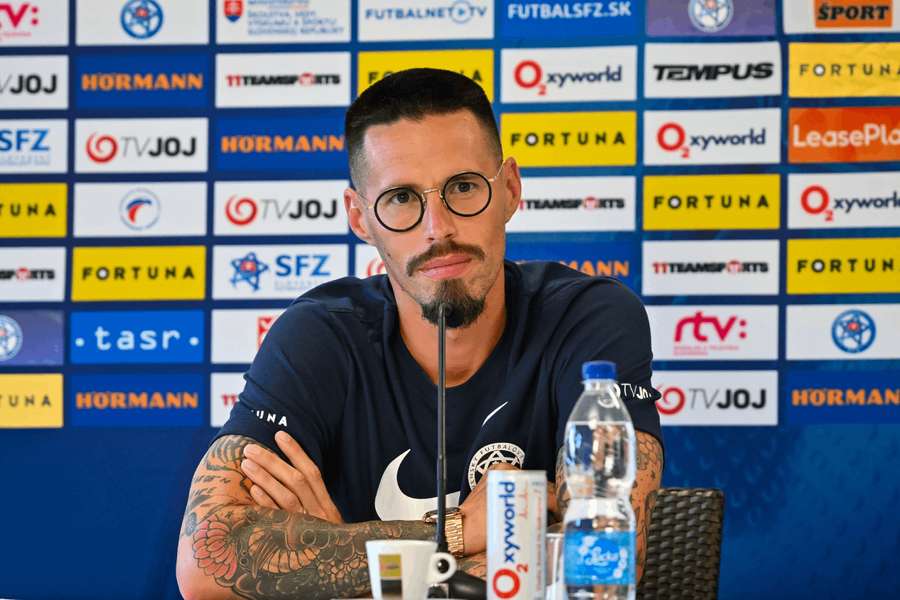 Hamšík už v novej pozícii tímového manažéra slovenskej reprezentácie. 