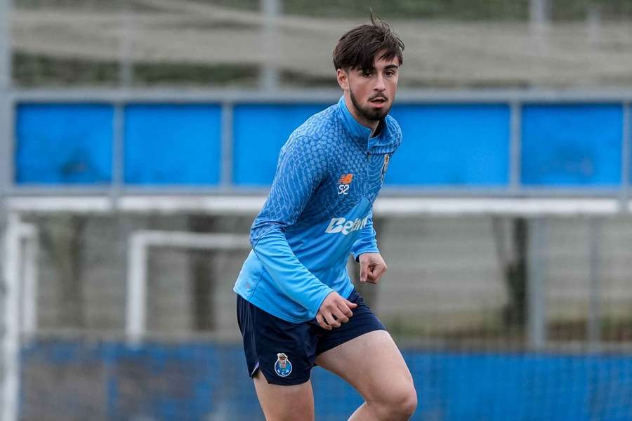 Martim Fernandes treinou às ordens de Farioli