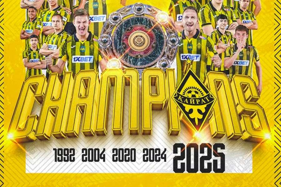 Kairat Almaty conquistou o quinto título de campeão nacional Kairat Almaty conquistou o quinto título de campeão nacional