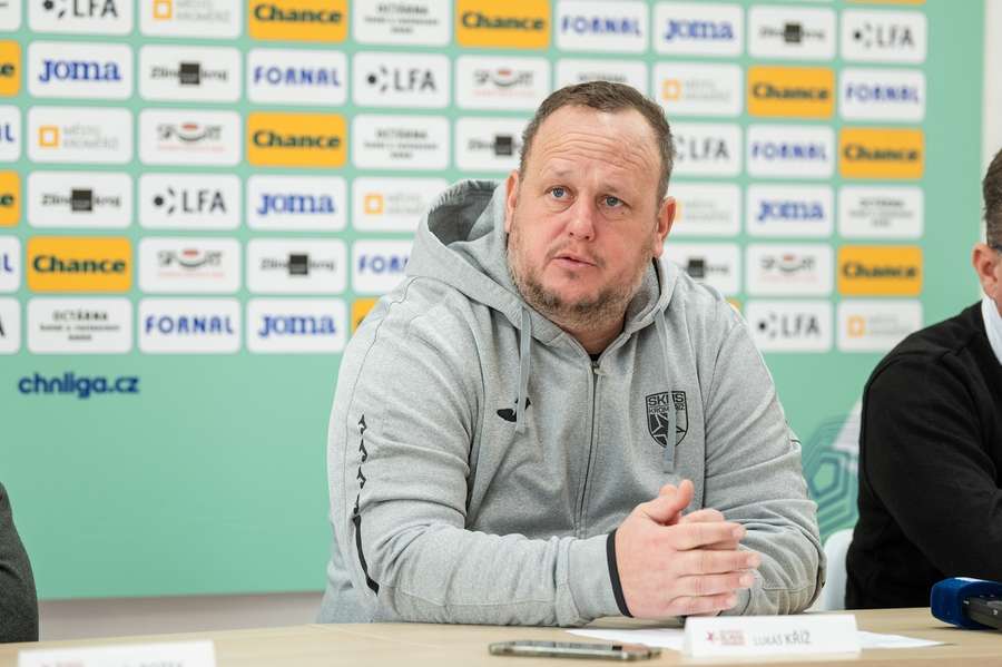 Trenér Kroměříže Lukáš Kříž