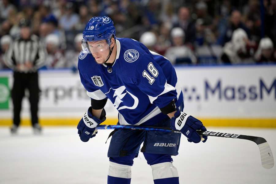 Ondřej Palát ještě v dresu Tampy, s níž dvakrát vyhrál Stanley Cup.