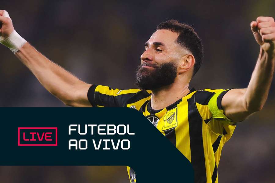 Benzema fez gol em Al-Ittihad 2x1 Al-Riyadh, pela Liga Saudita