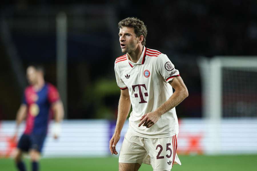 Thomas Müller in der Champions League gegen Barcelona.