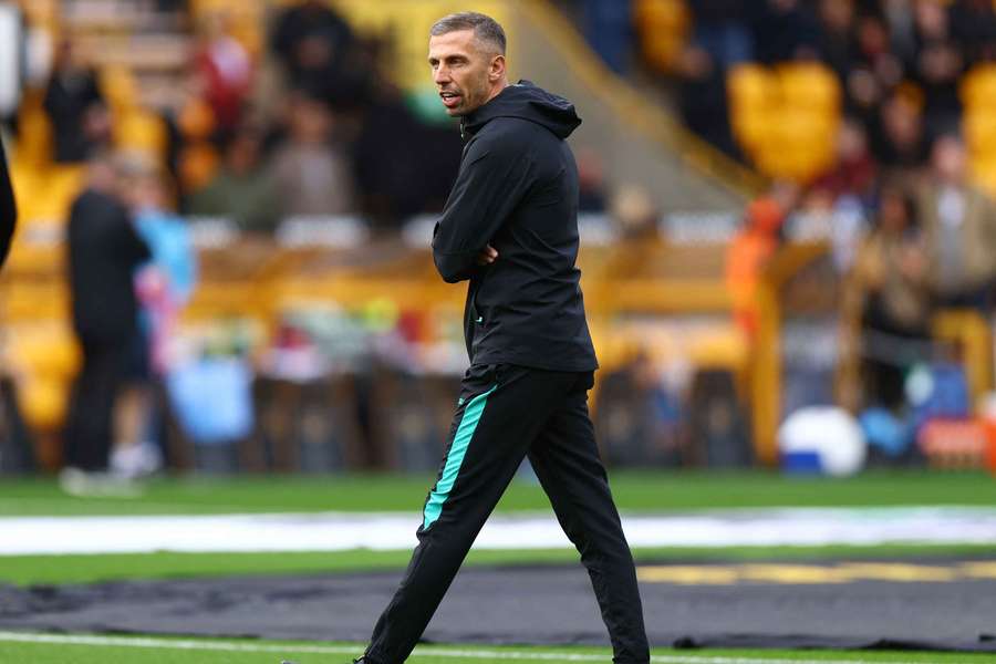 Wolverhampton Wanderers manager Gary O'Neil during the warm-up before the match