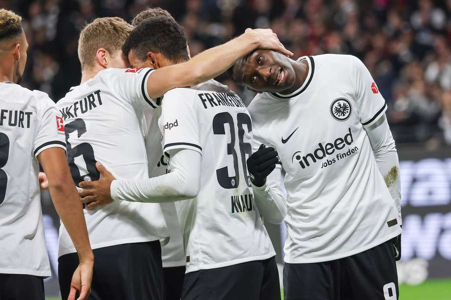 Frankfurt bejubelt das 2:0 von Kolo Muani (52.)