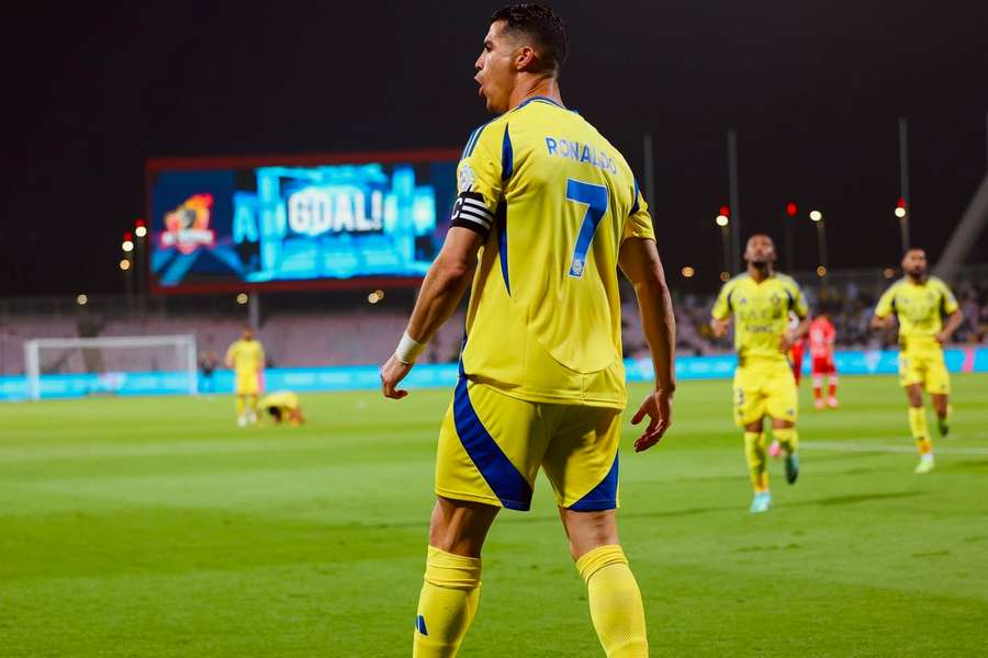 Ronaldo celebrando su gol