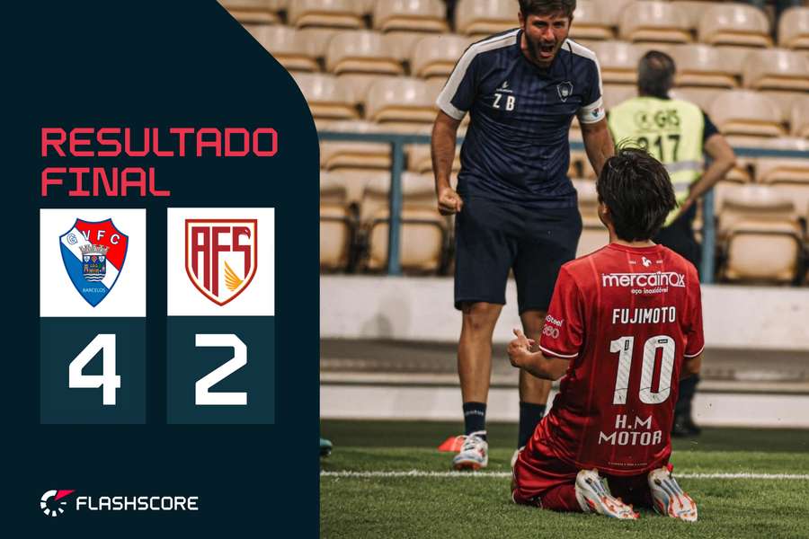 Fujimoto fez um inédito hat trick pelo Gil Vicente