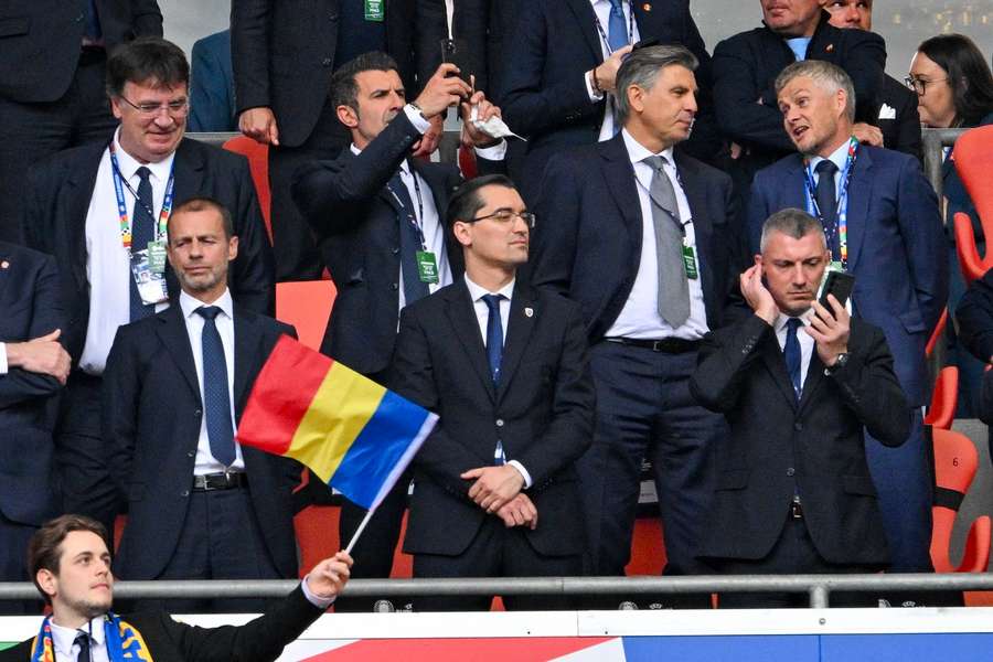 Alexander Ceferin și Răzvan Burleanu Alexander Ceferin și Răzvan Burleanu