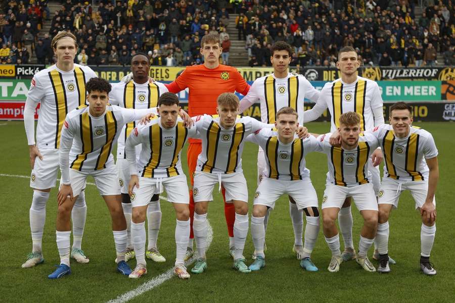 De basiself van Roda JC Kerkrade voorafgaand aan de Limburgse derby tegen MVV Maastricht