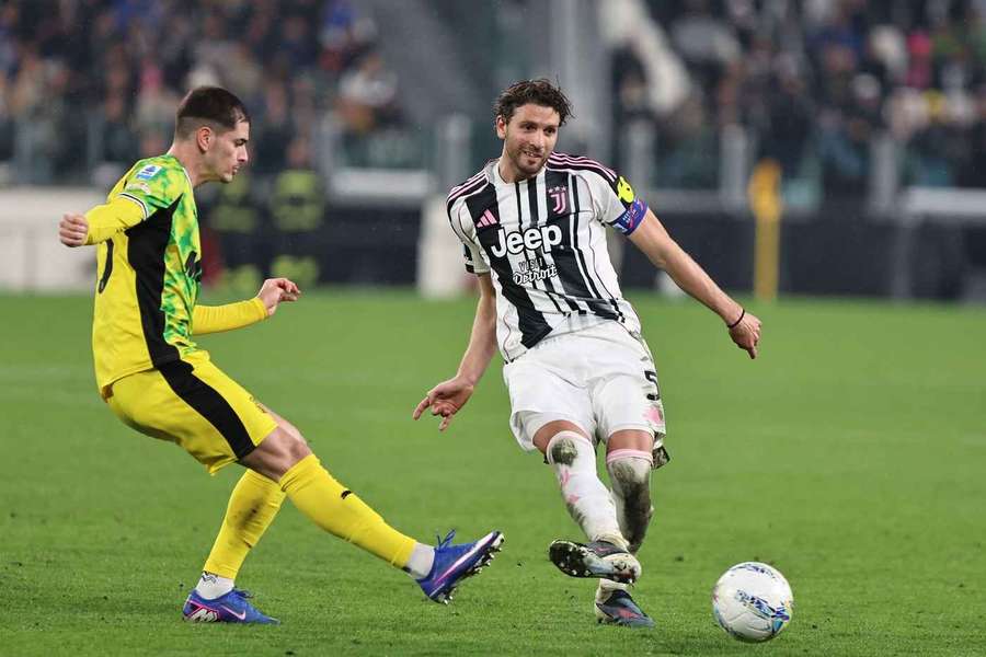 Juventus ace Manuel Locatelli during the game against Sassuolo
