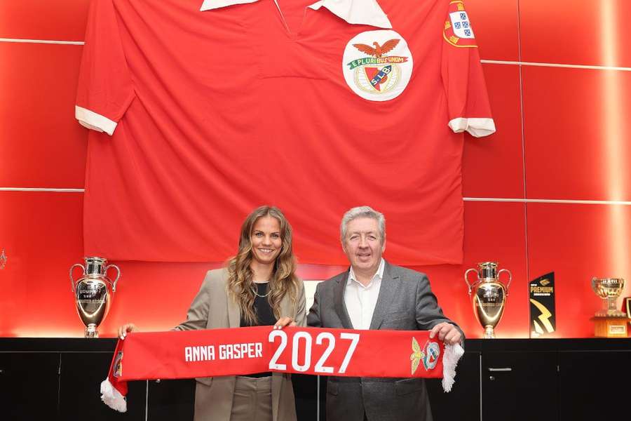 Anna Gasper está no Benfica desde 2023 Anna Gasper está no Benfica desde 2023
