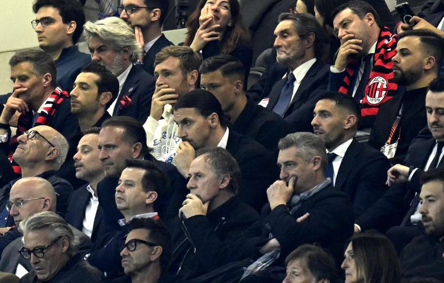 Ibra e Cardinale in tribuna a San Siro