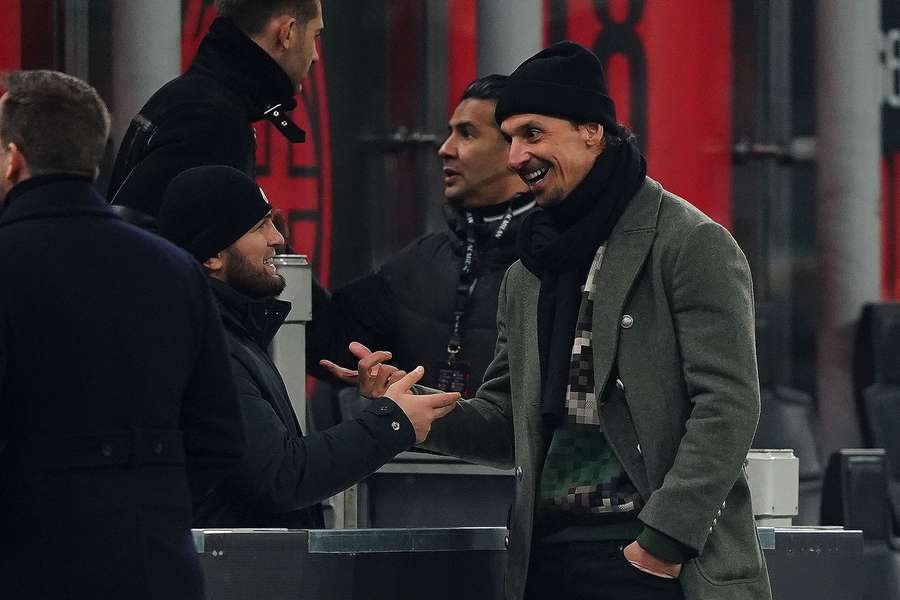 Zlatan Ibrahimovic at AC Milan vs Roma