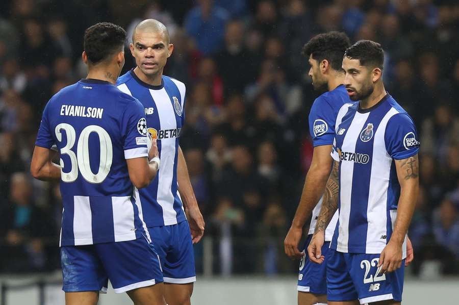 Evanilson com Pepe no FC Porto Evanilson com Pepe no FC Porto