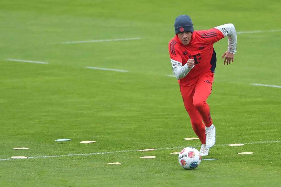 Jamal Musiala im Bayern-Training