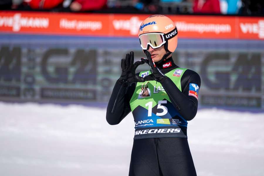 Huber bei seinem letzten Weltcupsieg in Planica