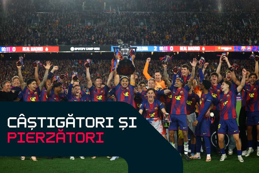 Barcelona sărbătorește câștigarea LaLiga