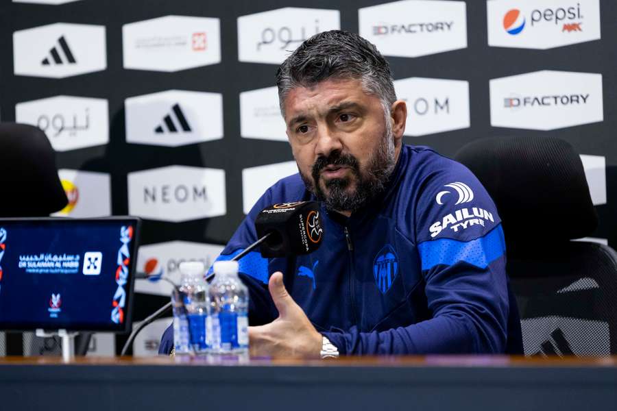 Gennaro Gattuso, durante la rueda de prensa previa al Real Madrid-Valencia