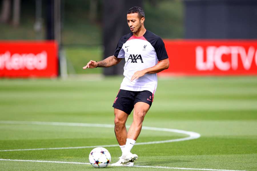 Thiago is back in training having not played since the opening day of the season