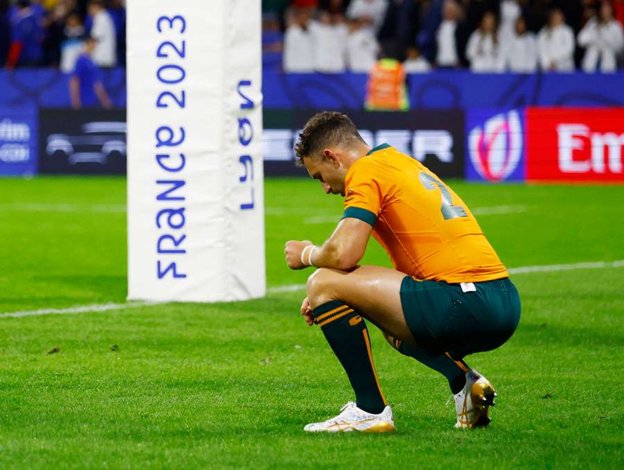 David Porecki looks dejected after the match